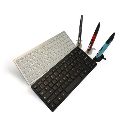 KM-808 2.4GHz Wireless Multimedia Keyboard + Wireless Optical Pen Mouse with USB Receiver Set for Computer PC Laptop, Random Pen Mouse Color Delivery(Black) by buy2fix