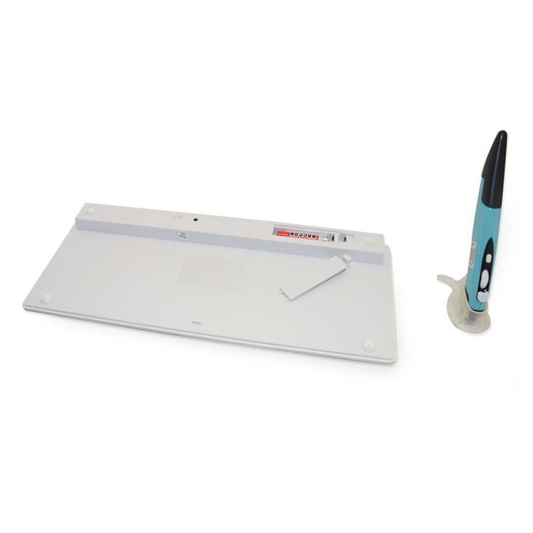 KM-808 2.4GHz Wireless Multimedia Keyboard + Wireless Optical Pen Mouse with USB Receiver Set for Computer PC Laptop, Random Pen Mouse Color Delivery(White) by buy2fix