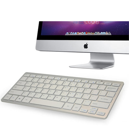 KM-808 2.4GHz Wireless Multimedia Keyboard + Wireless Optical Pen Mouse with USB Receiver Set for Computer PC Laptop, Random Pen Mouse Color Delivery(White) by buy2fix