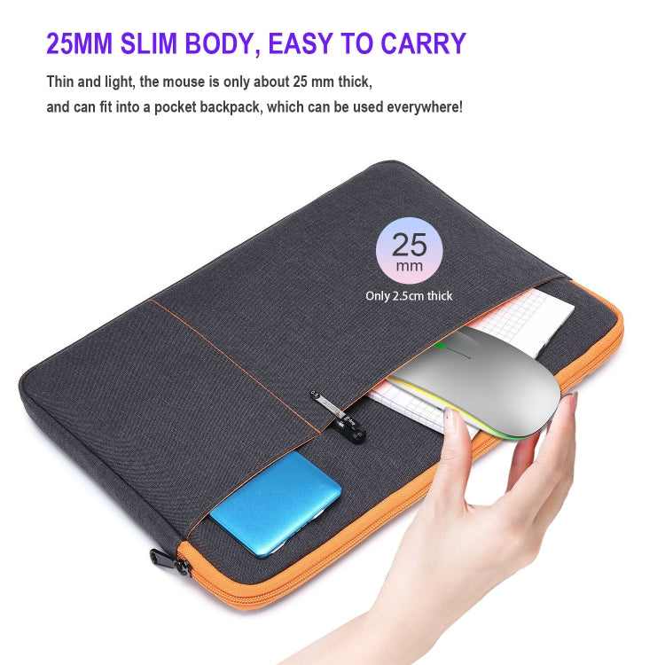 HXSJ M40 4 Key 2.4G Colorful Wireless Silent Mouse (Silver) - Wireless Mice by HXSJ | Online Shopping UK | buy2fix