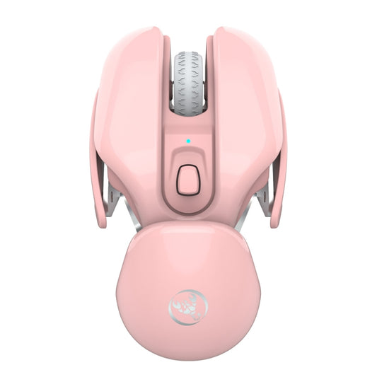 HXSJ T37 2.4GHz 1600dpi 3-modes Adjustable Wireless Mute Mouse (Pink) - Wireless Mice by HXSJ | Online Shopping UK | buy2fix
