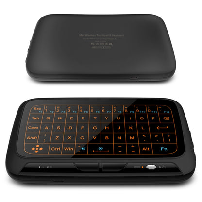 H18+ 2.4GHz Mini Wireless Keyboard Full Touchpad with 3-Level Adjustable Backlight(Black) - MINI PC Accessories & Gadgets by buy2fix | Online Shopping UK | buy2fix