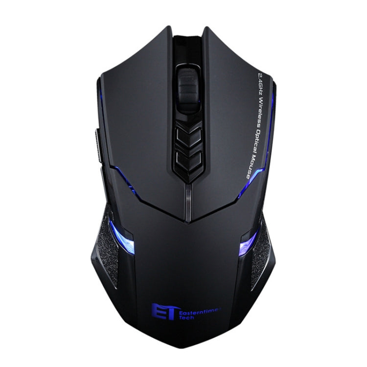 ET X-08 7-keys 2400DPI 2.4G Wireless Mute Gaming Mouse with USB Receiver & Colorful Backlight (Black) - Wireless Mice by buy2fix | Online Shopping UK | buy2fix