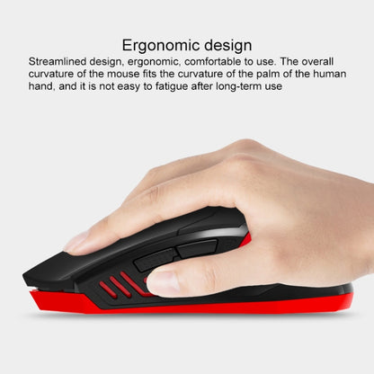 ET X-08 7-keys 2400DPI 2.4G Wireless Mute Gaming Mouse with USB Receiver & Colorful Backlight (Red) - Wireless Mice by buy2fix | Online Shopping UK | buy2fix