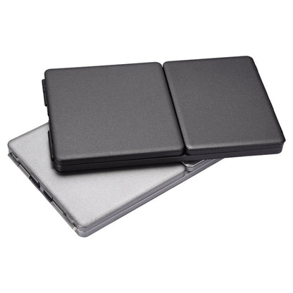 GK408 Three-fold Rechargeable Wireless Bluetooth Keyboard with Touchpad, Support Android / IOS / Windows (Black Grey) by buy2fix