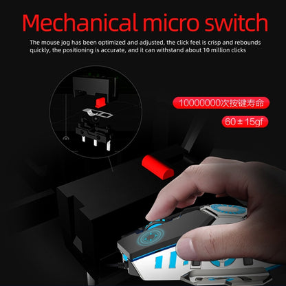 HXSJ J700 Colorful Lighting Programmable E-sports Gaming Wired Mouse by buy2fix