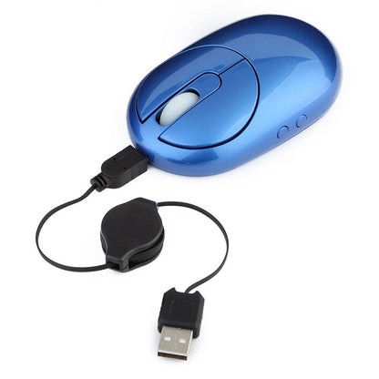 MZ-012 2.4G 1200 DPI Wireless Rechargeable Optical Mouse with 3 Ports USB HUB / Charging Dock(Blue) by buy2fix
