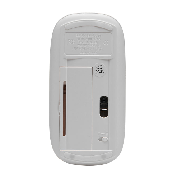 TM-823 2.4G 1200 DPI Wireless Touch Scroll Optical Mouse for Mac Desktop Laptop(White) by buy2fix