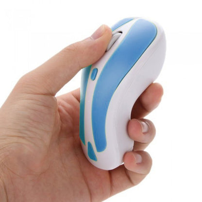 PR-01 6D Gyroscope Fly Air Mouse 2.4G USB Receiver 1600 DPI Wireless Optical Mouse for Computer PC Android Smart TV Box (Blue + White) by buy2fix