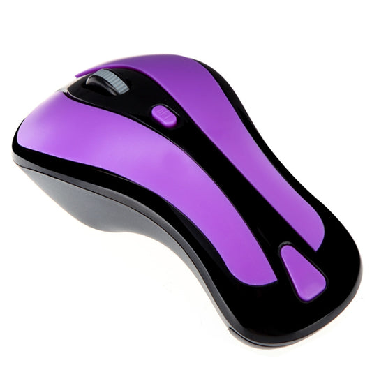 PR-01 6D Gyroscope Fly Air Mouse 2.4G USB Receiver 1600 DPI Wireless Optical Mouse for Computer PC Android Smart TV Box (Purple + Black) by buy2fix