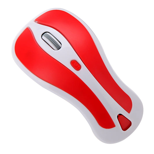 PR-01 6D Gyroscope Fly Air Mouse 2.4G USB Receiver 1600 DPI Wireless Optical Mouse for Computer PC Android Smart TV Box (Red + White) by buy2fix