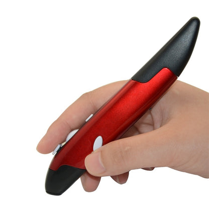 PR-03 2.4G USB Receiver Adjustable 1600 DPI Wireless Optical Pen Mouse for Computer PC Laptop Drawing Teaching (Red) by buy2fix