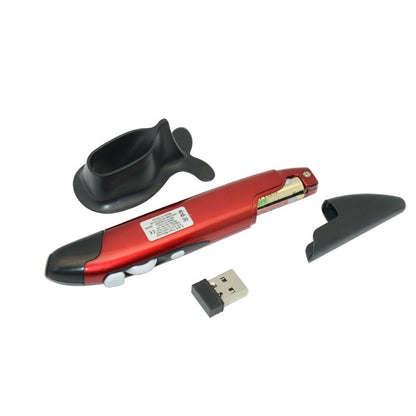 PR-03 2.4G USB Receiver Adjustable 1600 DPI Wireless Optical Pen Mouse for Computer PC Laptop Drawing Teaching (Red) by buy2fix