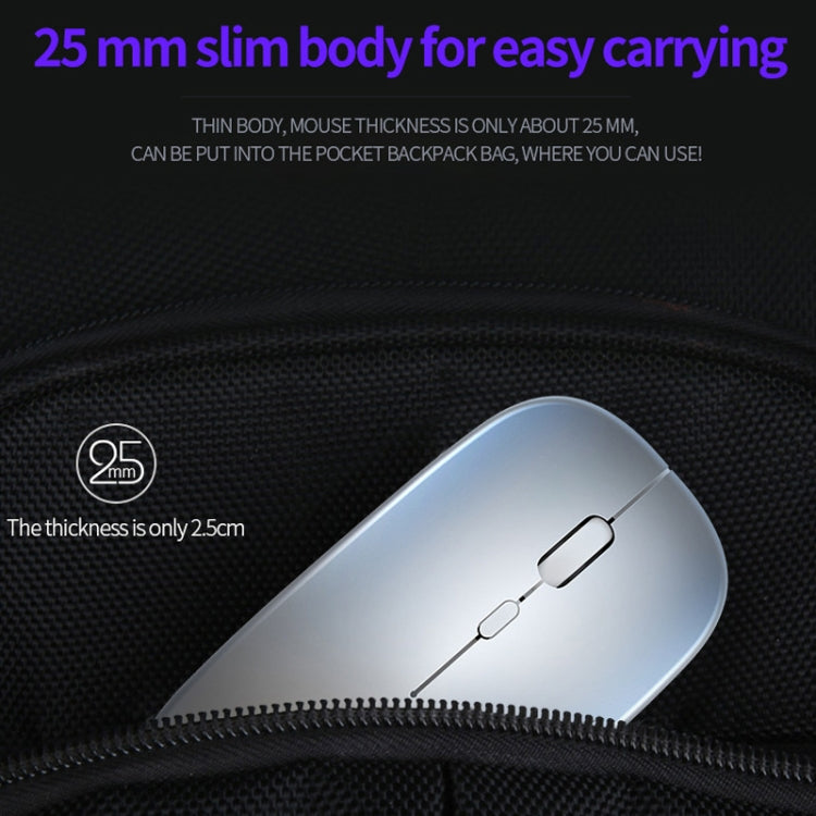 YINDIAO A2 2.4GHz 1600DPI 3-modes Adjustable RGB Light Rechargeable Wireless Silent Mouse (White) - Wireless Mice by YINDIAO | Online Shopping UK | buy2fix