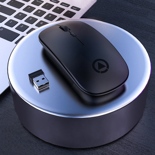 YINDIAO A2 2.4GHz 1600DPI 3-modes Adjustable Wireless Silent Mouse, Battery Powered(Black) - Wireless Mice by YINDIAO | Online Shopping UK | buy2fix