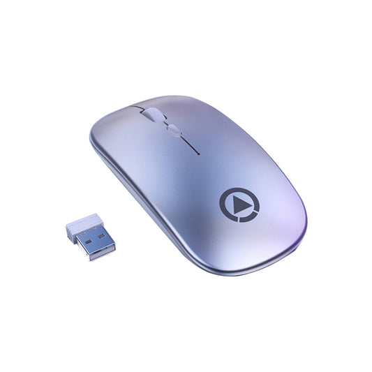YINDIAO A2 2.4GHz 1600DPI 3-modes Adjustable Wireless Silent Mouse, Battery Powered(Grey) - Wireless Mice by YINDIAO | Online Shopping UK | buy2fix