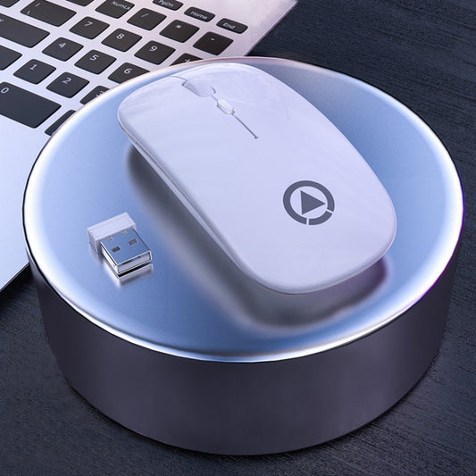 YINDIAO A2 2.4GHz 1600DPI 3-modes Adjustable Wireless Silent Mouse, Battery Powered(White) - Wireless Mice by YINDIAO | Online Shopping UK | buy2fix