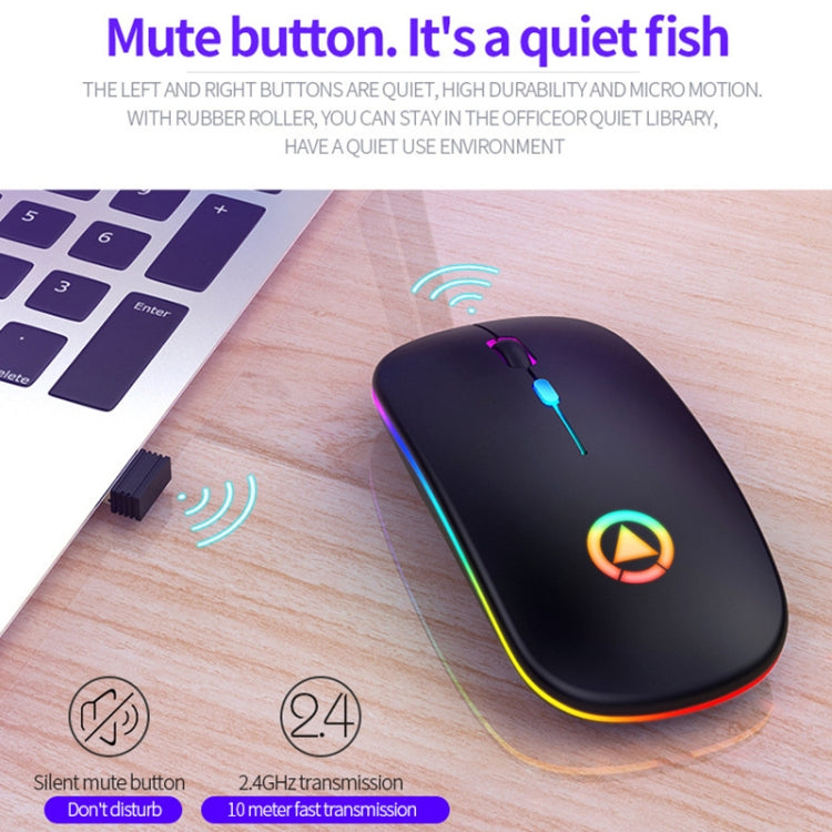 YINDIAO A2 2.4GHz 1600DPI 3-modes Adjustable Wireless Silent Mouse, Battery Powered(Rose Gold) - Wireless Mice by YINDIAO | Online Shopping UK | buy2fix