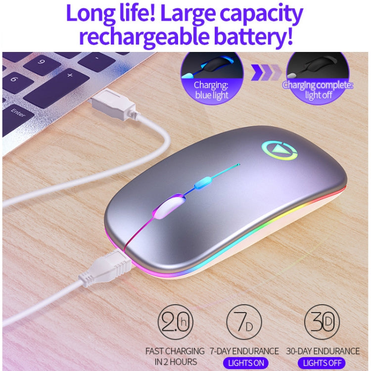 YINDIAO A2 2.4GHz 1600DPI 3-modes Adjustable Wireless Silent Mouse, Battery Powered(Rose Gold) - Wireless Mice by YINDIAO | Online Shopping UK | buy2fix