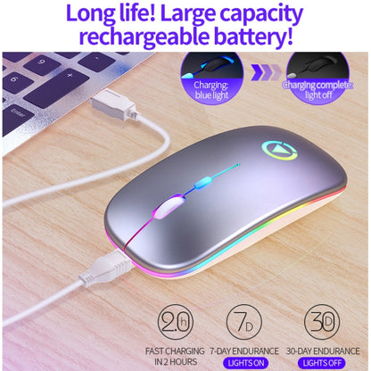 YINDIAO A2 2.4GHz 1600DPI 3-modes Adjustable Wireless Silent Mouse, Battery Powered(Rose Gold) - Wireless Mice by YINDIAO | Online Shopping UK | buy2fix