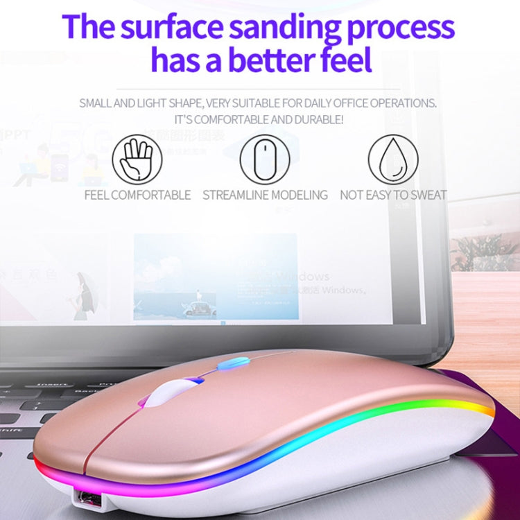 YINDIAO A2 2.4GHz 1600DPI 3-modes Adjustable Wireless Silent Mouse, Battery Powered(Rose Gold) - Wireless Mice by YINDIAO | Online Shopping UK | buy2fix