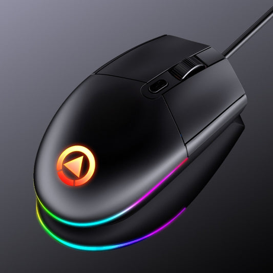 YINDIAO G3SE 1600DPI 3-modes Adjustable 3-keys RGB Light Wired Business Mouse (Black) - Wired Mice by YINDIAO | Online Shopping UK | buy2fix