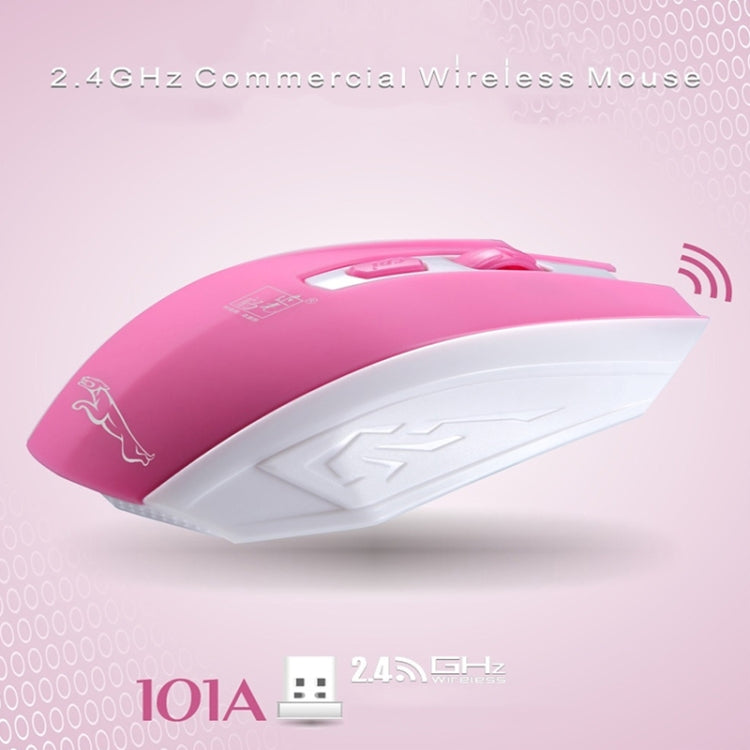 ZGB 101A 2.4G Laptop Wireless USB Mouse(Pink) by Chasing Leopard