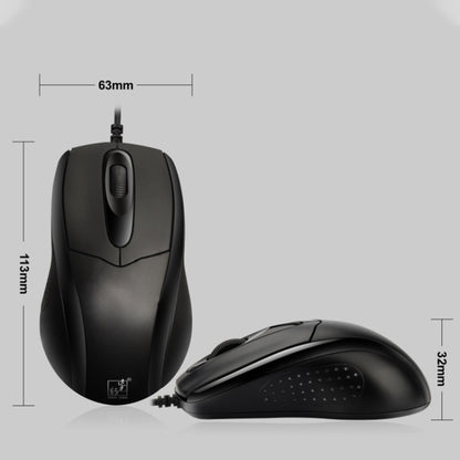 ZGB 512C USB Wired Computer Mouse(Black) by Chasing Leopard