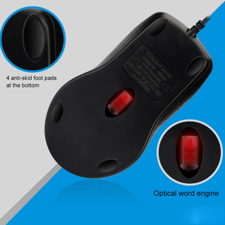 ZGB 512C USB Wired Computer Mouse(Black) by Chasing Leopard
