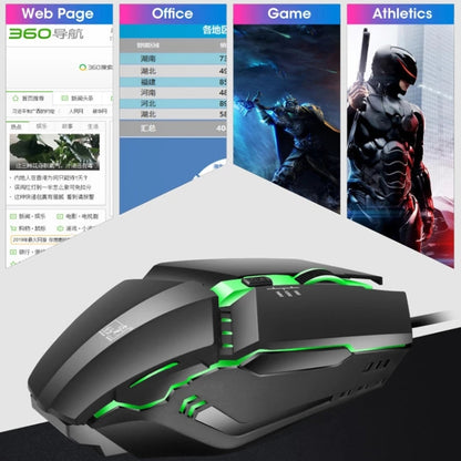 ZGB K3 USB RGB Streamer Wired Gaming Mouse(Black) by Chasing Leopard
