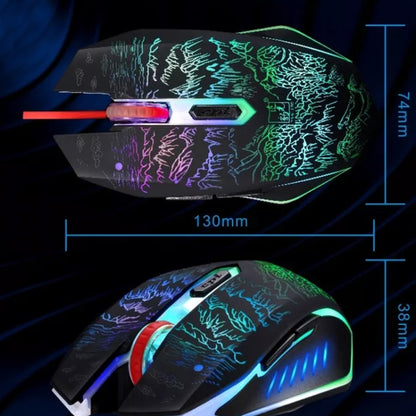 ZGB T9 USB Wired Gaming Backlight Gaming Mouse by Chasing Leopard