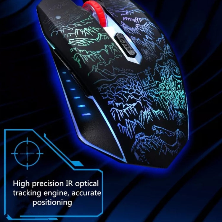 ZGB T9 USB Wired Gaming Backlight Gaming Mouse by Chasing Leopard