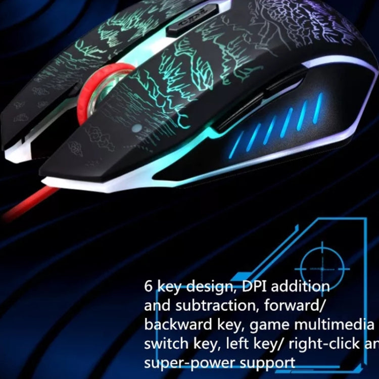 ZGB T9 USB Wired Gaming Backlight Gaming Mouse by Chasing Leopard