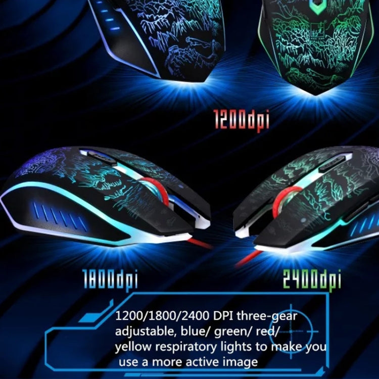 ZGB T9 USB Wired Gaming Backlight Gaming Mouse by Chasing Leopard