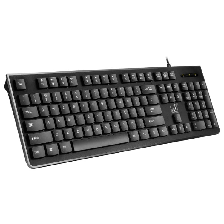 ZGB S500 Square Key USB Wired Computer Keyboard(Black) by Chasing Leopard