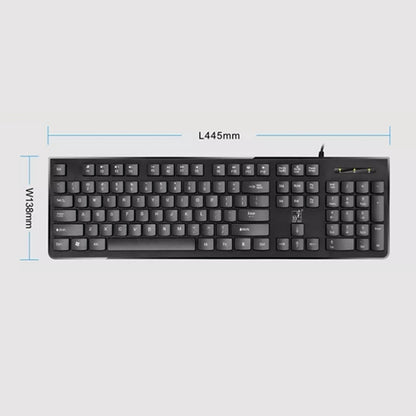 ZGB S500 Square Key USB Wired Computer Keyboard(White) by Chasing Leopard