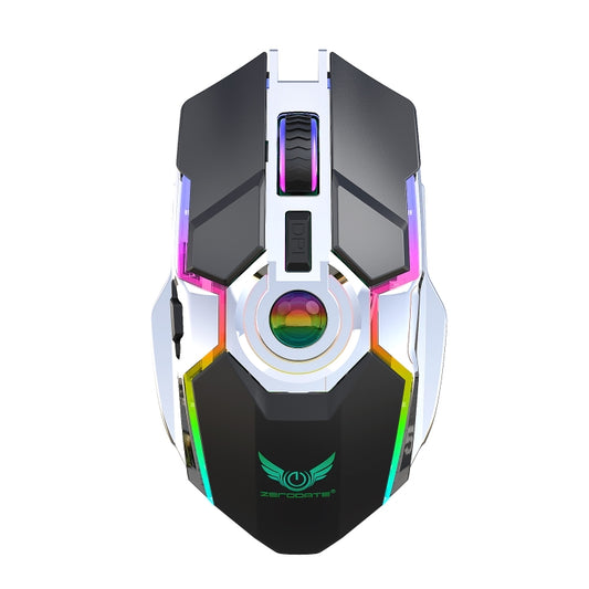 ZERODATE T30 2.4GHz 2400DPI Three-speed Adjustable RGB Backlight Wireless Optical Mouse (Black) - Wireless Mice by ZERODATE | Online Shopping UK | buy2fix