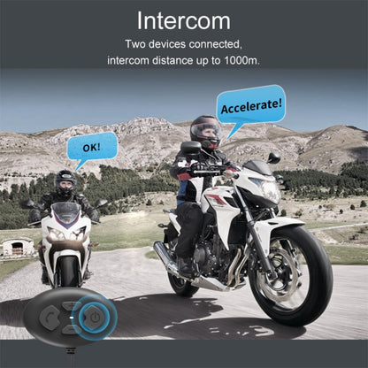 Dier DK12 800m Helmet Wireless Bluetooth Headset 5.0 Waterproof Double Motorcycle Call Headset With Intercom Function - Motorcycle Walkie Talkie by buy2fix | Online Shopping UK | buy2fix