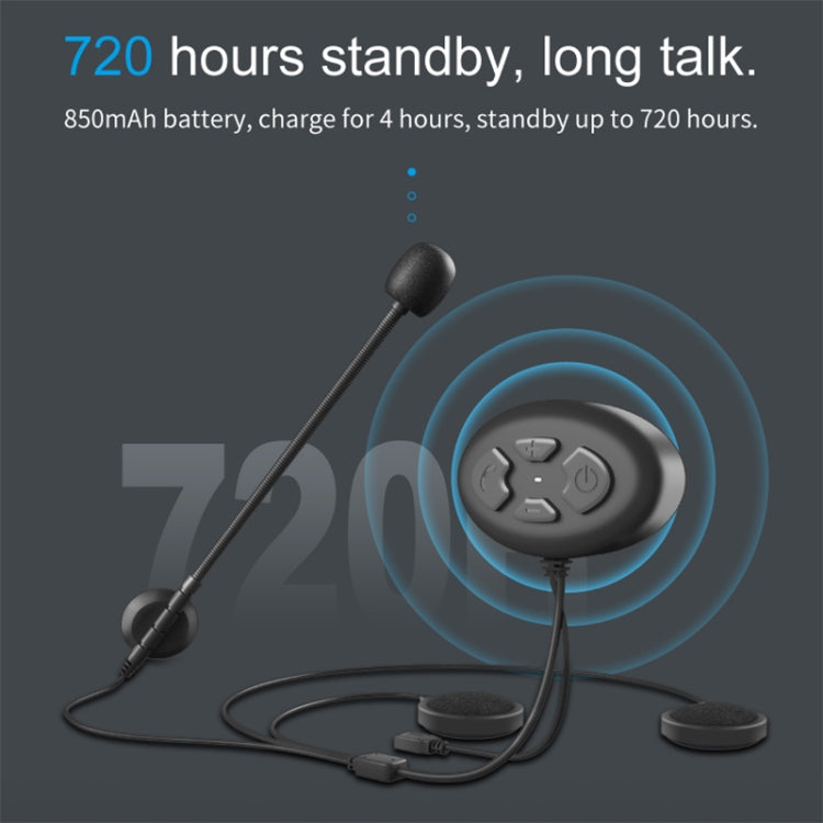 Dier DK12 800m Helmet Wireless Bluetooth Headset 5.0 Waterproof Double Motorcycle Call Headset With Intercom Function - Motorcycle Walkie Talkie by buy2fix | Online Shopping UK | buy2fix