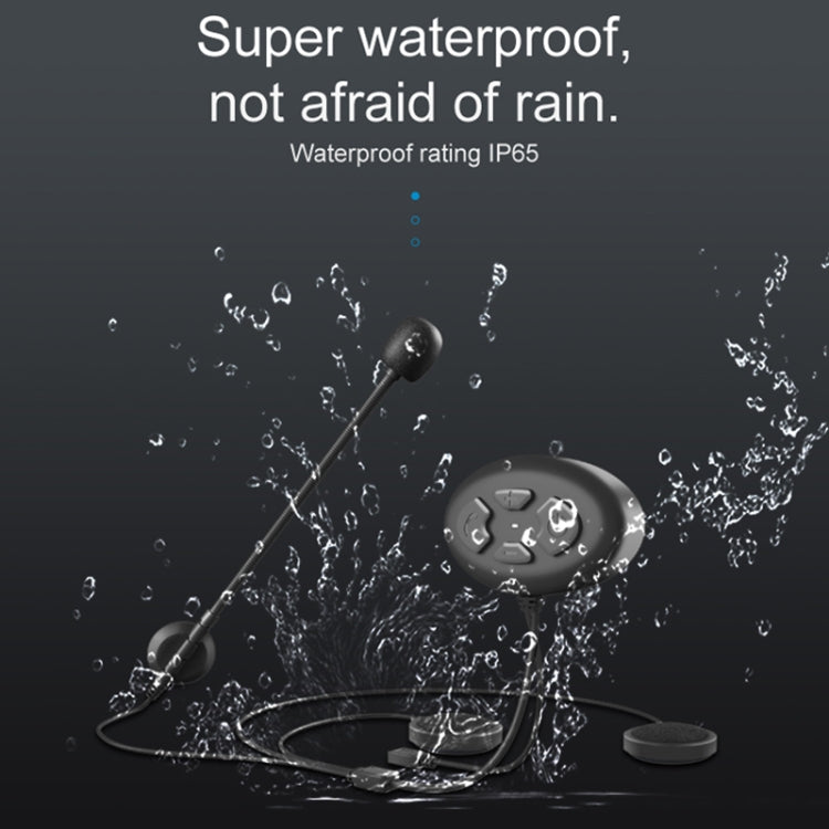 Dier DK12 800m Helmet Wireless Bluetooth Headset 5.0 Waterproof Double Motorcycle Call Headset With Intercom Function - Motorcycle Walkie Talkie by buy2fix | Online Shopping UK | buy2fix