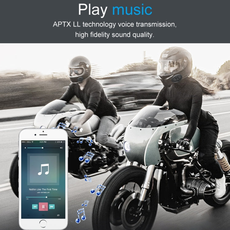 Dier DK12 800m Helmet Wireless Bluetooth Headset 5.0 Waterproof Double Motorcycle Call Headset With Intercom Function - Motorcycle Walkie Talkie by buy2fix | Online Shopping UK | buy2fix