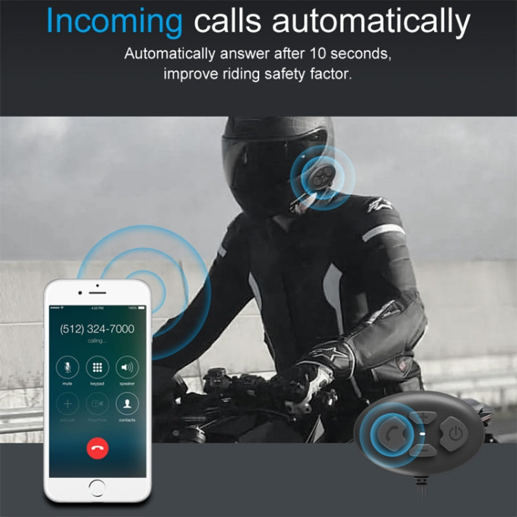 Dier DK12 800m Helmet Wireless Bluetooth Headset 5.0 Waterproof Double Motorcycle Call Headset With Intercom Function - Motorcycle Walkie Talkie by buy2fix | Online Shopping UK | buy2fix