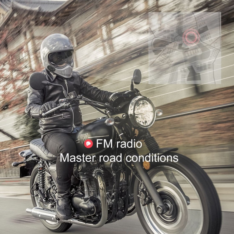 Dier DK11 800m Helmet Wireless Bluetooth Headset 5.0 Waterproof Double Motorcycle Call headset - Motorcycle Walkie Talkie by buy2fix | Online Shopping UK | buy2fix