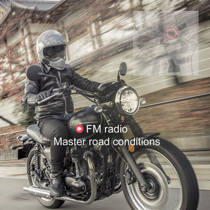 Dier DK11 800m Helmet Wireless Bluetooth Headset 5.0 Waterproof Double Motorcycle Call headset - Motorcycle Walkie Talkie by buy2fix | Online Shopping UK | buy2fix