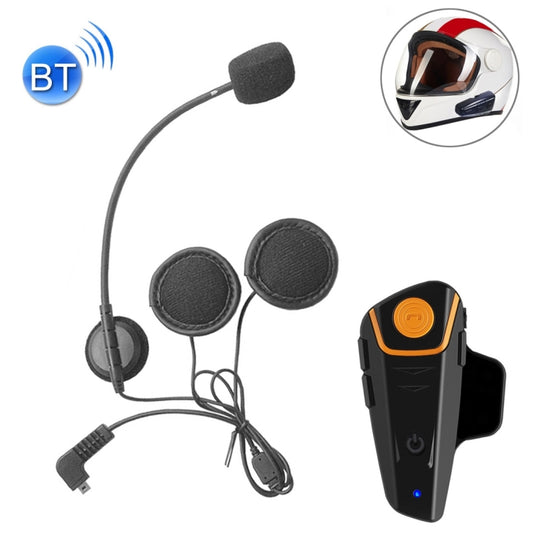 BT-S2 Single 2.4GHz Bluetooth V3.0 Interphone Headsets for Motorcycle Helmet, Auto Answering, Support FM, Intercom Distance up to 1000m - Motorcycle Walkie Talkie by buy2fix | Online Shopping UK | buy2fix