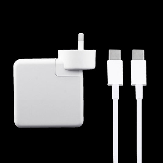 61W USB-C / Type-C Power Adapter with 2m USB Type-C Male to USB Type-C Male Charging Cable, For iPhone, Galaxy, Huawei, Xiaomi, LG, HTC and Other Smart Phones, Rechargeable Devices, AU Plug - USB Charger by buy2fix | Online Shopping UK | buy2fix