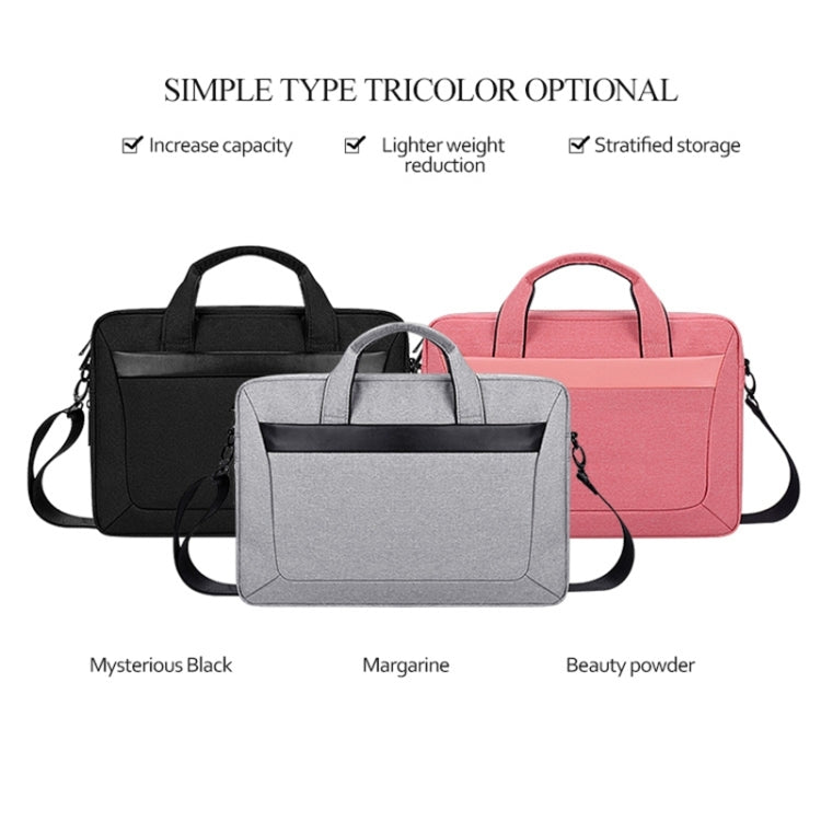 DJ06 Oxford Cloth Waterproof Wear-resistant Portable Expandable Laptop Bag for 13.3 inch Laptops, with Detachable Shoulder Strap(Grey) by buy2fix