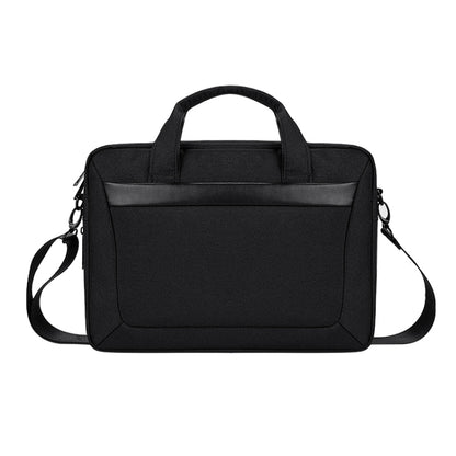 DJ06 Oxford Cloth Waterproof Wear-resistant Portable Expandable Laptop Bag for 15.6 inch Laptops, with Detachable Shoulder Strap(Black) by buy2fix