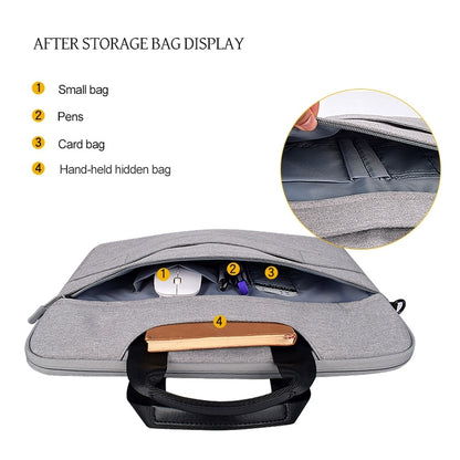 DJ08 Oxford Cloth Waterproof Wear-resistant Laptop Bag for 15.6 inch Laptops, with Concealed Handle & Luggage Tie Rod & Adjustable Shoulder Strap (Black) by buy2fix