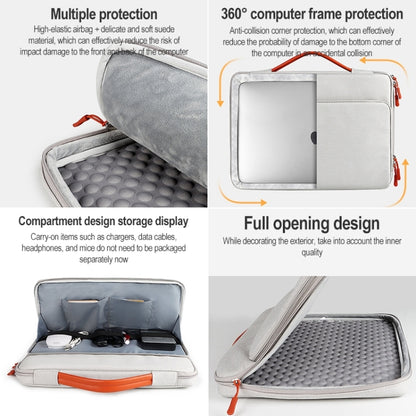 ND03S 14.1-15.4 inch Business Casual Laptop Bag(Grey) by buy2fix